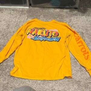 Naruto Shippuden Mens Yellow Long Sleeve Shirt